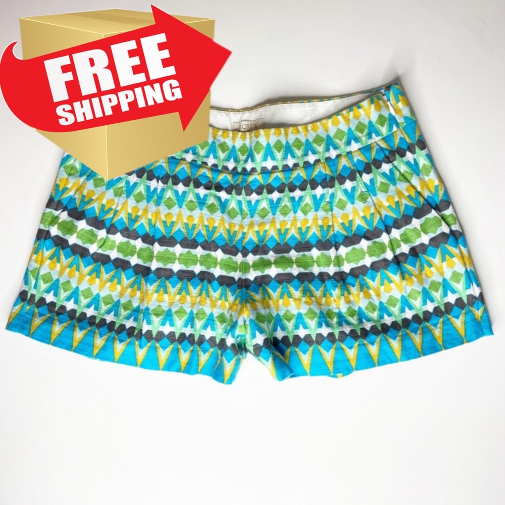 J. Crew Colorful Patterned Shorts